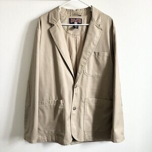 Duluth Trading Company Fire Hose Presentation Utility Blazer Jacket Large Tall